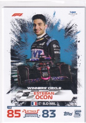 Topps F1 Turbo Attax 2024 Formel 1 No. 138 Esteban Ocon Winners' Circle