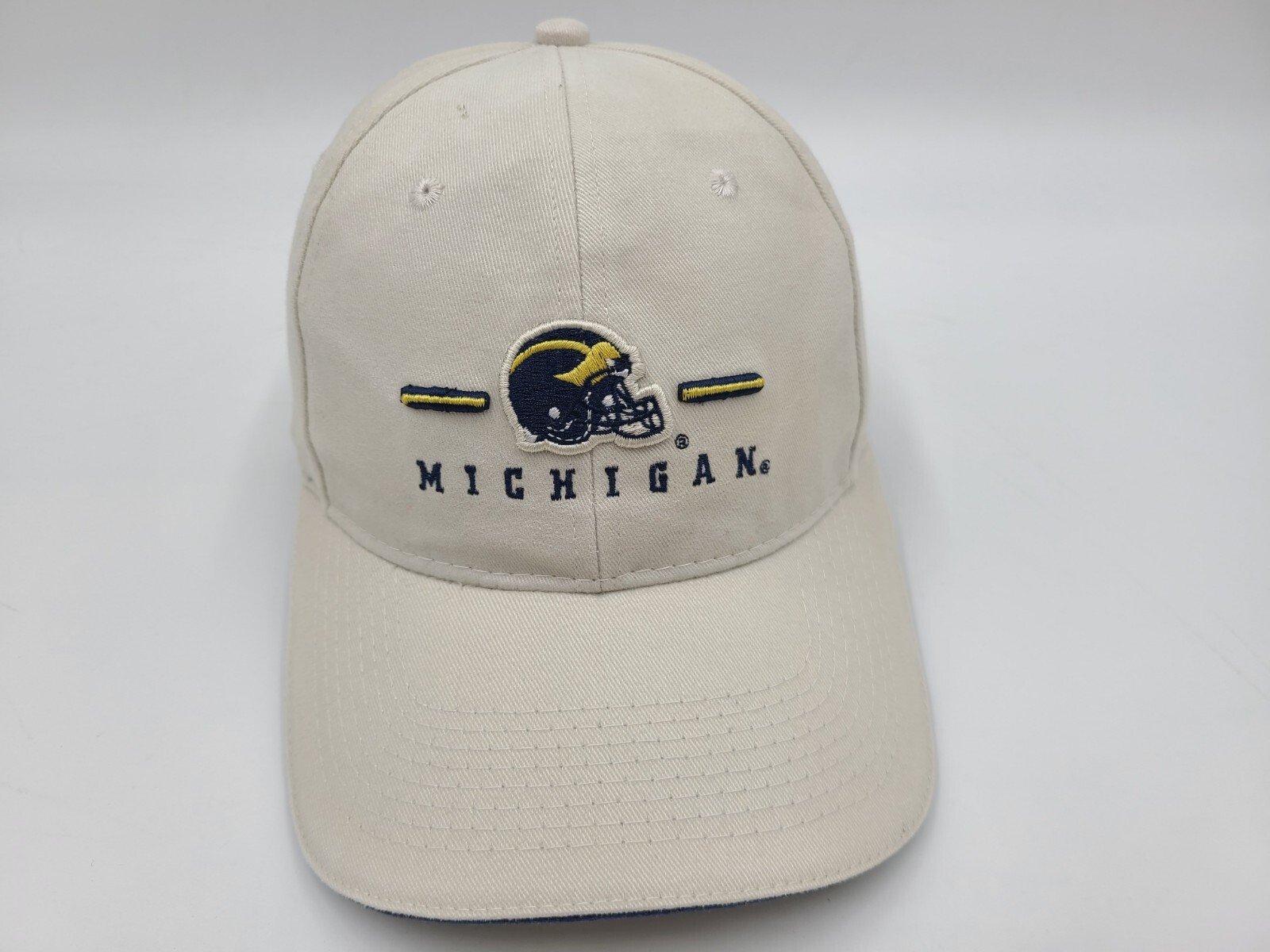 Vintage Michigan Wolverines Adjustable Football Helmet Hat for Men Fits Small