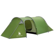 Image of Camping Tent with 2 Rooms 3-4 Person Waterproof Family Tunnel Tent Living Area
