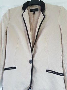 mango cream blazer