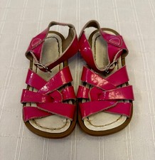 Salt Water Sandals Hot Pink Patent Toddler 7 Sun Sand Summer Shoes