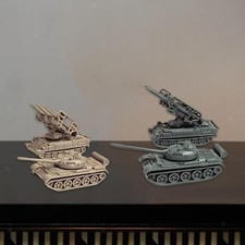 4Pcs 1:144 Assembly Tank Model Armored Vehicle Home Decor Ornaments Wheeled