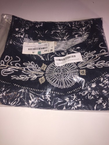 Style & Co Plus Size 0X Cotton Mixed-Print Sleeveless Top in Blue Radiance $44 - Picture 3 of 7