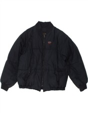 Paul & Shark Womens Padded Jacket Uk 10 Small Navy Blue Cotton Bt76