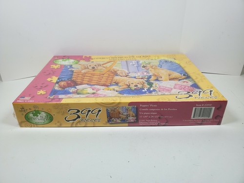 Puppy Dogs Jigsaw Puzzle Serendipity by Susan Brabeau Artwork Puppies New - Picture 2 of 4