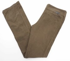 Calvin Klein Womens Trousers W30 L34 30/34 Olive Mud Plain Bootcut Fabric A645