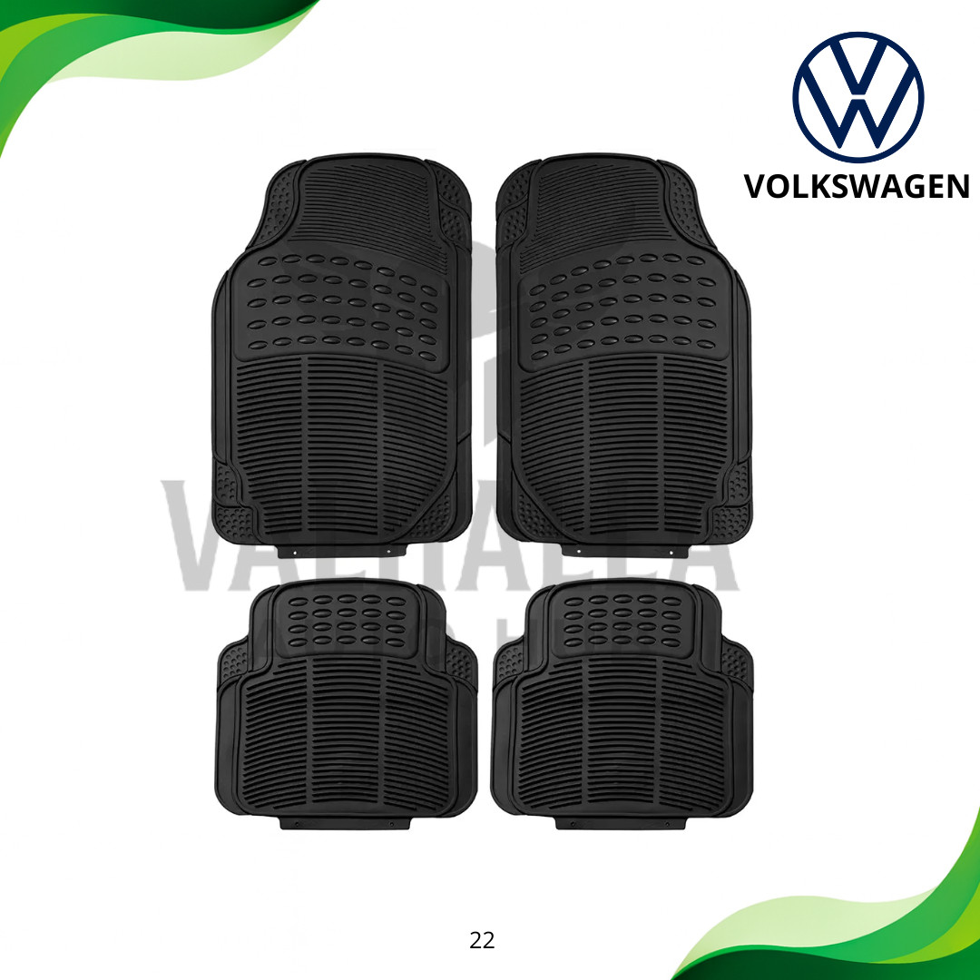For All Volkswagen Golf Car Floor Mats 4PCS Universal Rubber Mats