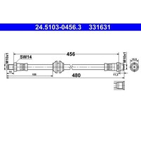 ATE 24.5103-0456.3 Bremsschlauch