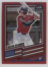 2026 Panini Stars & Stripes Prizm Red Prizm 214/399 Jacob Seamon #179 1n5