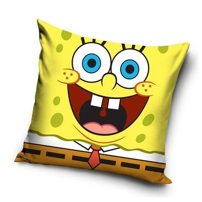 Spongebob Gelbes Kissen Mit Füllung Versiegelt 40x40 cm 100% Polyester