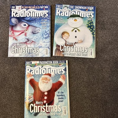 RADIO TIMES Christmas / New Year Edition Dec 2020, 2019, 2018