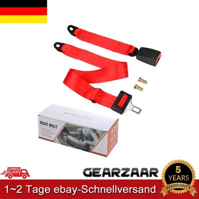 2-Punkt Sicherheitsgurt Beckengurt E4 LKW Auto PKW Boot 130cm Mit Schrauben