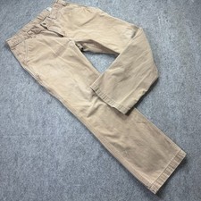 Carhartt Pants Men 34 x 30 Beige Relaxed Fit Twill Utility Work B324