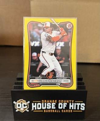 2026 Bowman Gunnar Henderson #73 Yellow 41/75 Orioles