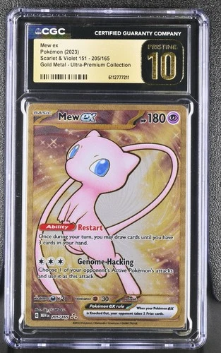 New ListingCGC Pristine 10 - Mew ex #205 Pokemon Scarlet & Violet 151