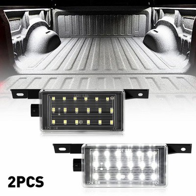 White LED Bed Lights for 2014-2019 Chevy Silverado 1500 Cargo Lamps 15 16 17 18