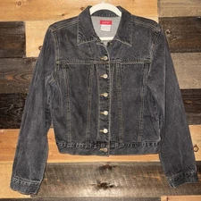 ESPRIT Blue Denim Jean Button Jacket 100% Cotton M Medium Inspired Vintage