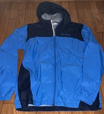 Youth Large 14/16 Columbia Youth Glennaker Rain Jacket. Waterproof/Packable Blue