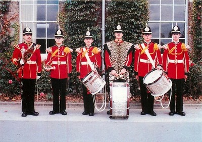Ansichtskarte__Königsregiment in London, Das Trommelborps