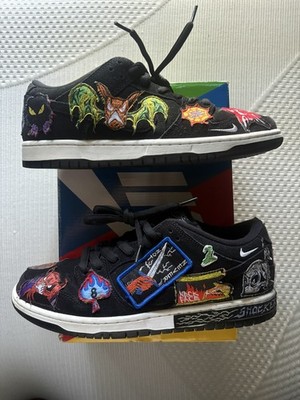 Nike SB Dunk Low Pro QS Black/Multicolor/White Size 10 Neckface 2022