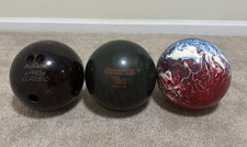 3 Rare AMF Pro Classic Bowling Balls. AMF Voi...