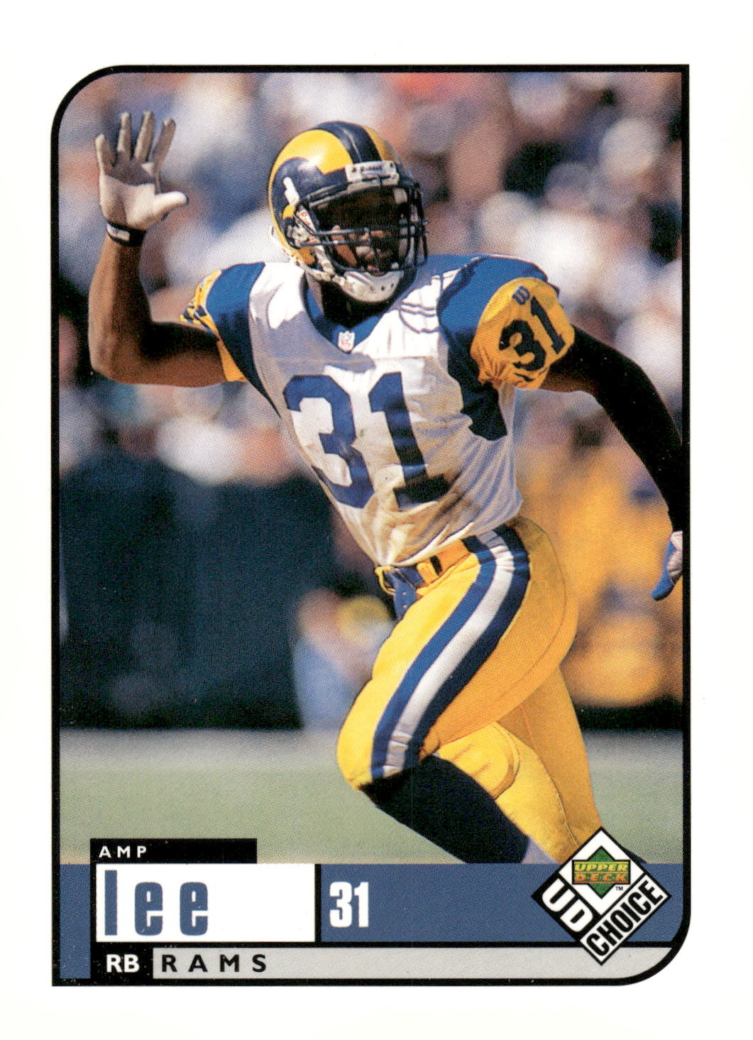 ダニエルムッチリー様オーダーページ 1998 UD Choice #404 Amp Lee St. Louis Rams Football Card | eBay