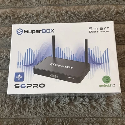 SuperBox S6 Pro - Smart Media Player - Android 12 - Sealed!