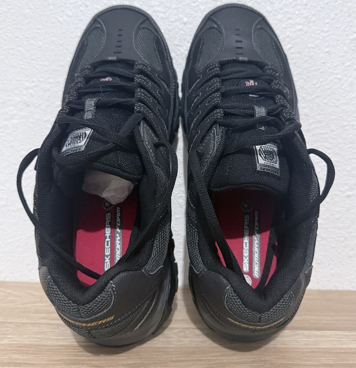 Skechers Black Work Cankton Steel Toe Shoes Size 11 Style 77055W