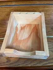 HAND CRAFTED WOODEN PEN/PENCILPAD HOLDER 7x5.5