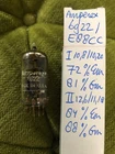 1 tube amperex 6922/e88cc premium quality/goldpin/usa tested: see photo