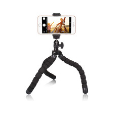 Flexible Phone Mini Tripod Stand for iPhone Samsung GoPro Camera Black