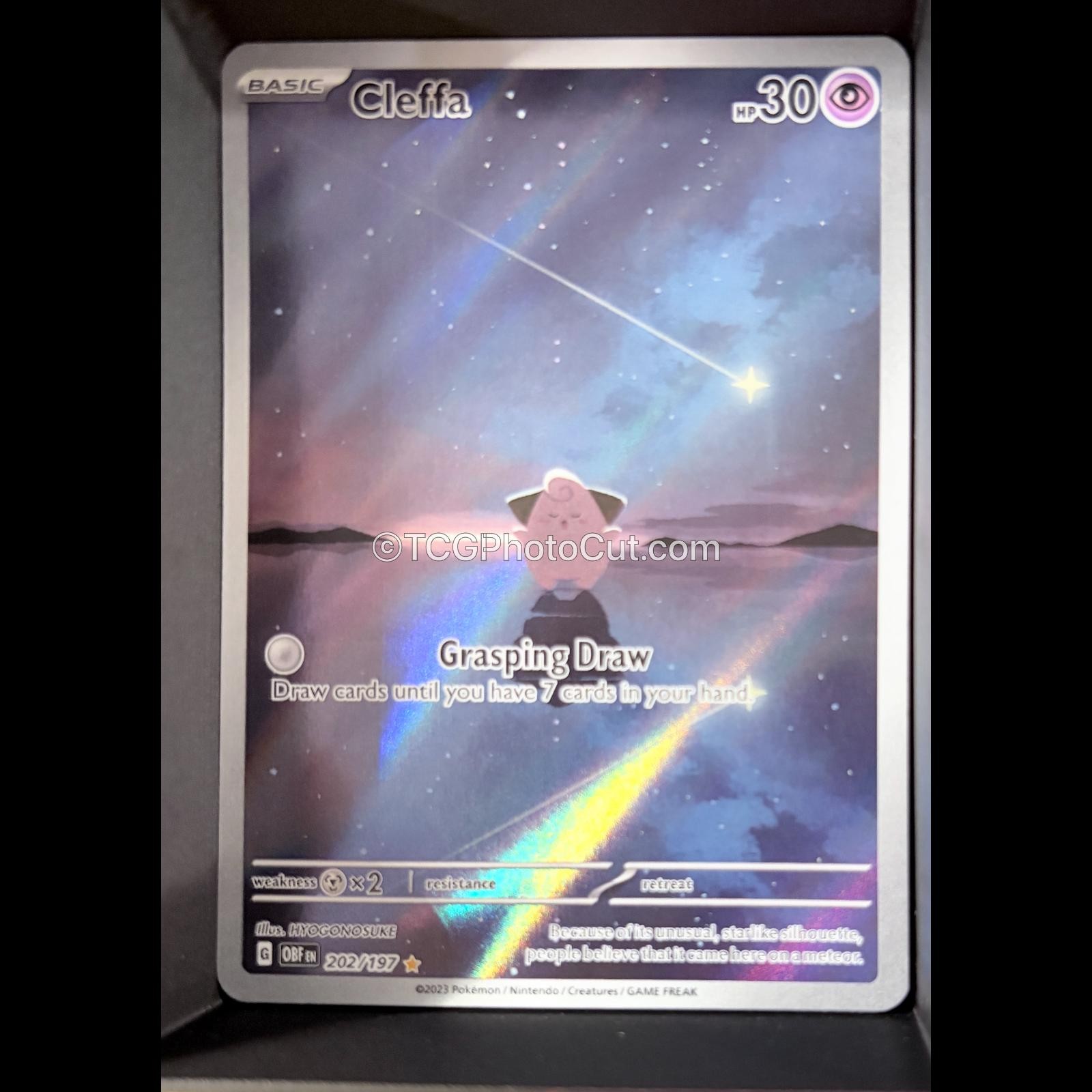 Obsidian Flames CLEFFA 202/197 Illustration Rare Pokemon Holo NM