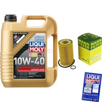 5L Liqui Moly 10W40 MotoröL Leichtlauf Mann ÖLfilter