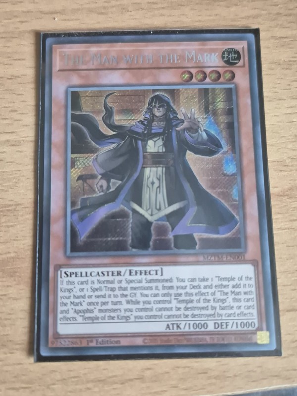 The Man with the Mark MZTM-EN001 Secret Rare Near Mint 1st Edition Yugioh