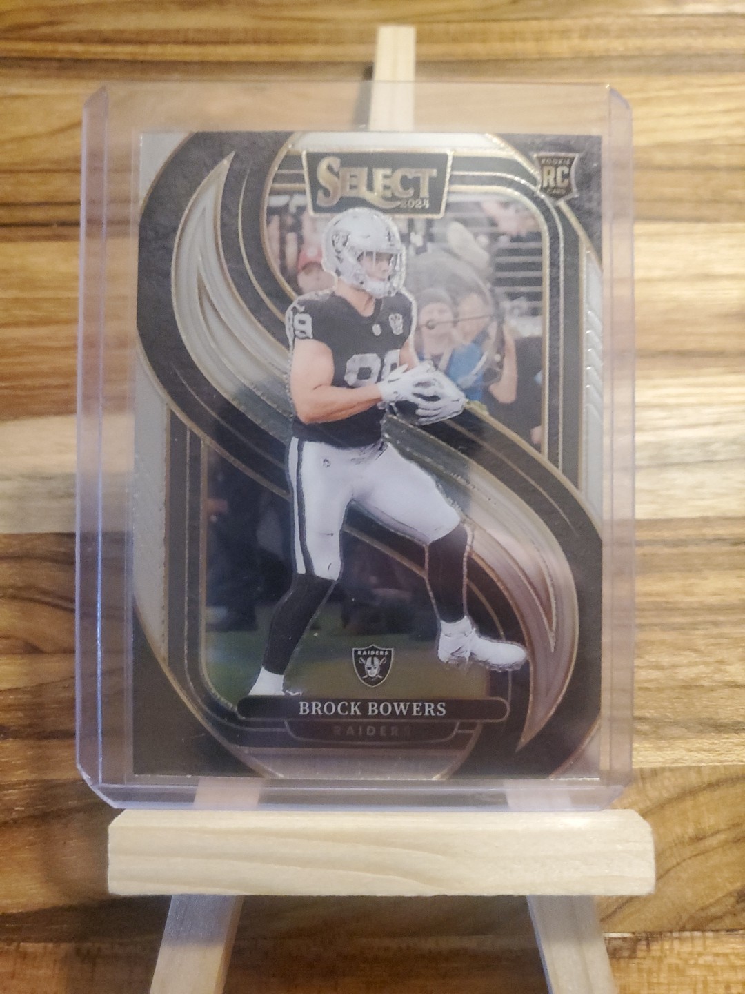 2024 Panini Select - Premier Level Brock Bowers #118 Silver Prizm (RC)