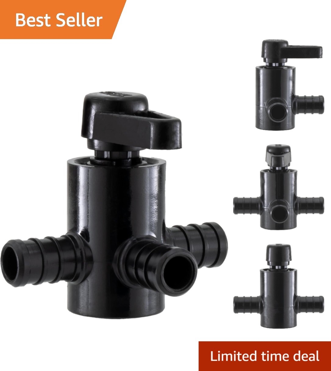 1/2" RV By-Pass Valve - Durable Shut Off Valve for Water Heater Protection