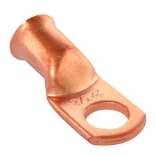 10pcs 2 GA AWG 3/8" Copper Wire Ring Terminal Crimp Battery Welding Cable Lug
