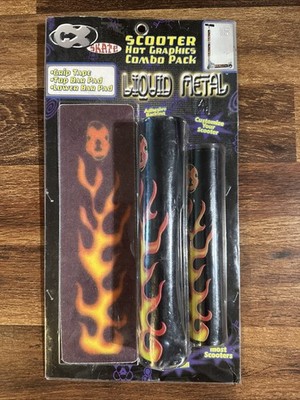 Vintage Razor Scooter graphics kit decals Cx Skate Flames Graphic Pads