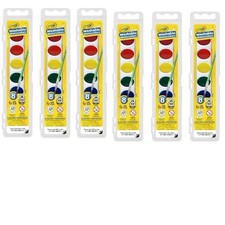 Crayola Washable Watercolors 8 Colors, Assorted Paint Set Kids Crafts 7 Pack