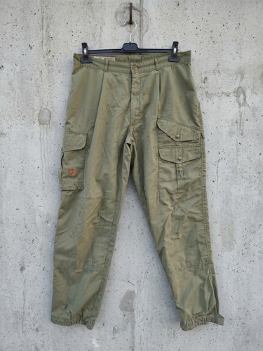 Fjallraven, Vintage Fjallraven Original G-1000 Cargo Trousers Mens EU 52 Green Hiking Pants