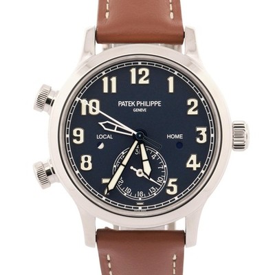 2022 PAPERS Patek Philippe Calatrava Pilot Travel Time BLUE 18K 37.5mm 7234G-001