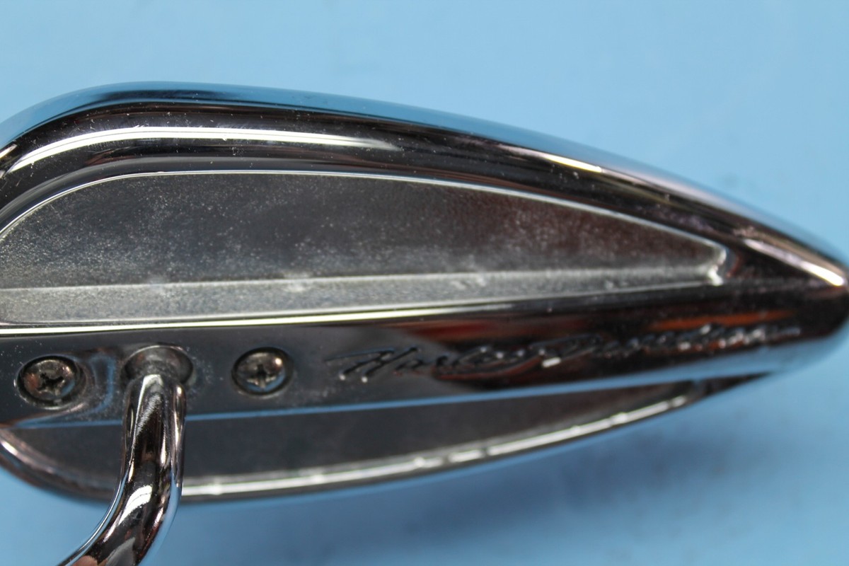 Harley Davidson tear drop script mirror touring softail dyna