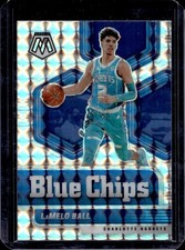 2020-21 Panini Mosaic LaMelo Ball Blue Chips Mosaic Rookie RC #9 Hornets