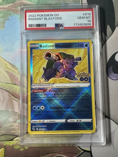 Radiant Blastoise graded PSA 10 for sale on eBay