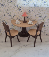 Dora Kuhn Marianne modelli bistrot tavolo sedie accessori miniatura 1:10 casa delle bambole