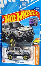 Hot Wheels 2025 Factory Set Hot Trucks #20 '21 Ford Bronco Gray w/ BLs