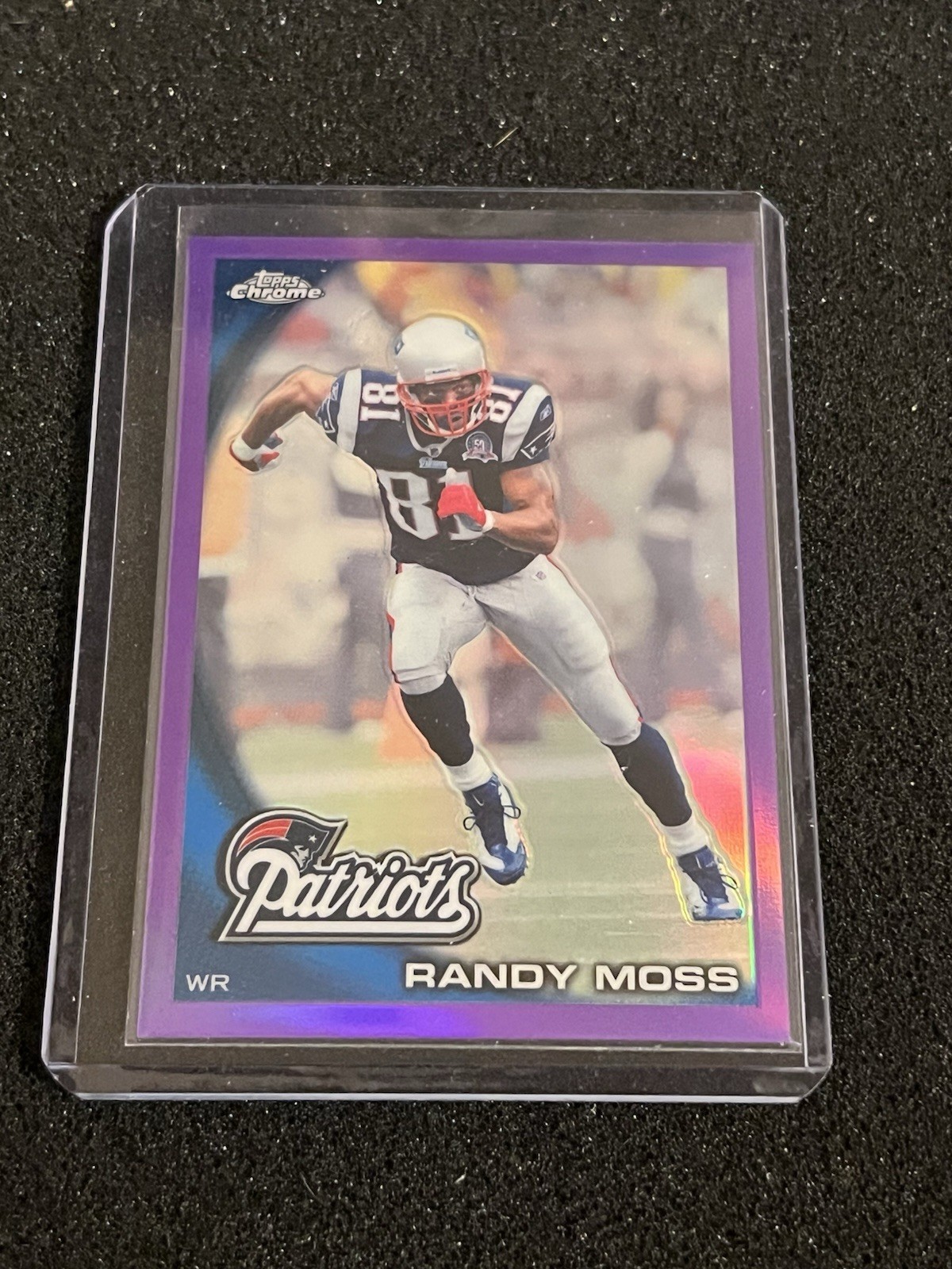 Randy Moss 2010 Topps Chrome Purple Refractor #d /555 Patriots #C143 HOF