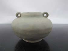 Chinese LONGQUAN Celadon Glazed Double Handle JARLET Vessel