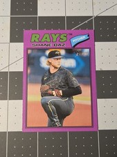 2026 Heritage #348 Shane Baz TAMPA BAY RAYS Light Purple BORDER SP NM-MINT 