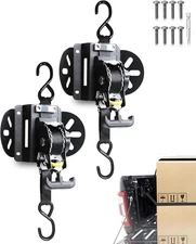 Retractable Truck Bed Ratchet Straps for Ford F150 F250 F350 F450 2015-2025 (2)